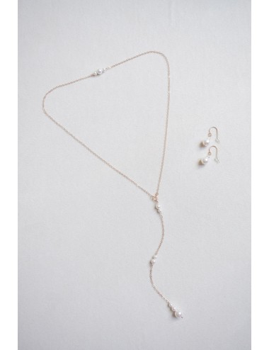 Collier de dos Rêveuse pour robe de mariée dos nu court