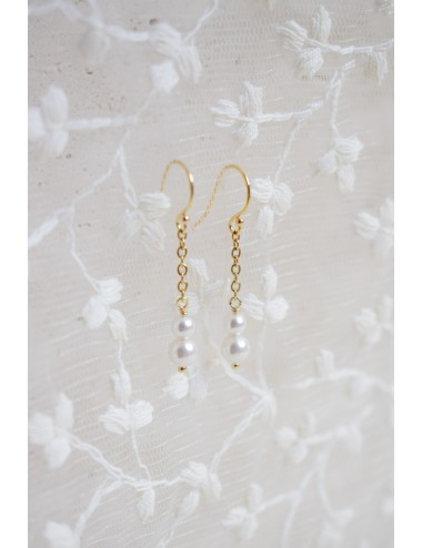 Boucles d'oreilles Lisandre pour la mariée minimaliste