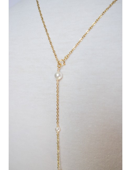 Collier de dos Céleste pour la mariée
