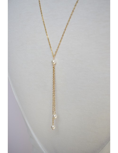 Collier dos nu Tendresse pour mariée minimaliste