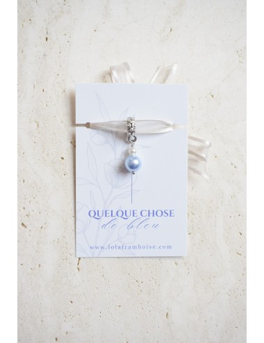 ''Quelque chose de bleu'' bijou de bouquet de mariée