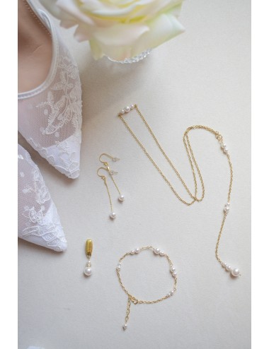 Bracelet de mariée Pure en chainette et cristal très fin.