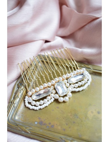 Peigne pour la mariée modèle Lady, au style Bridgerton