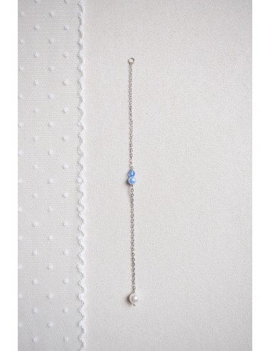 Pendant de dos ''Quelque chose de bleu'' pour la tradition du mariage