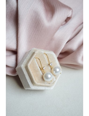 Boucles d'oreilles de mariage Venise, style épuré