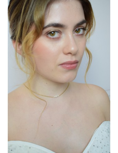 Collier de dos Rêveuse pour robe de mariée dos nu court