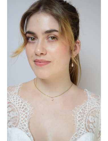 Collier de dos Céleste pour la mariée