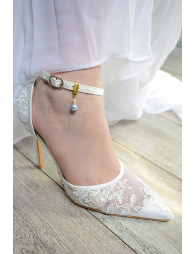 ''Quelque chose de bleu'' bijou de chaussure de mariée