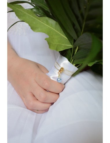 ''Quelque chose de bleu'' bijou de bouquet de mariée