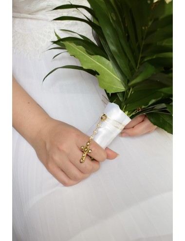 Bijou de bouquet Croix Catholique pour mariage