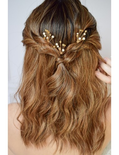 3 pics à cheveux Era pour le chignon de la mariée