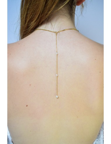 Bijou de dos Mina pour accrocher à son collier de mariée