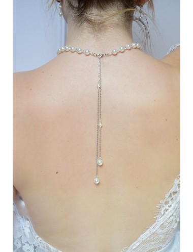 Collier pour la mariée Phoebe en perles et cristaux