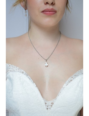 Collier Cabochon transparent pour la mariée