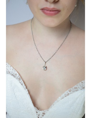 Collier Cabochon transparent pour la mariée