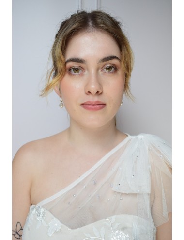 Boucles d'oreilles de mariage Venise, style épuré