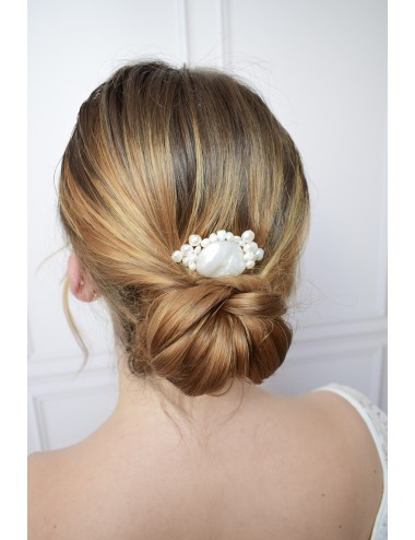 Peigne à cheveux pour la mariée modèle Lagune thème marin