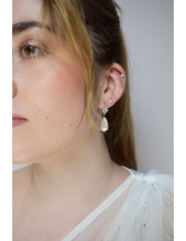 Boucles d'oreilles pour la mariée Idylle, rétro vintage