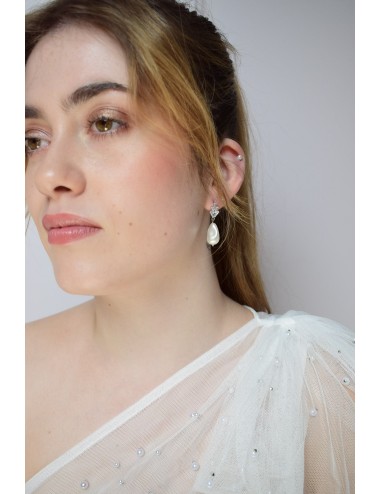 Boucles d'oreilles pour la mariée Idylle, rétro vintage