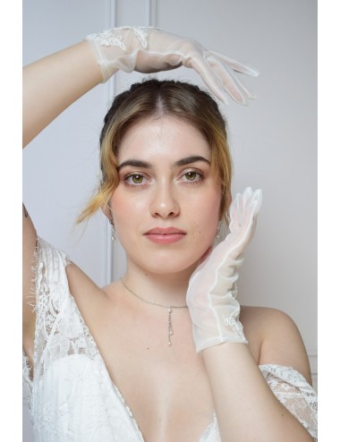 Bijou de dos bohème Alia avec chainette perlée pour mariée robe dos nu