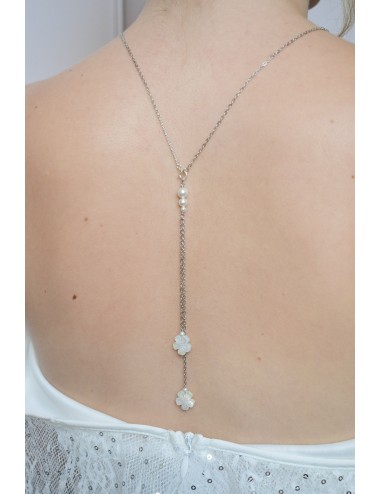Collier de dos champêtre Eglantine pour robe dos nu