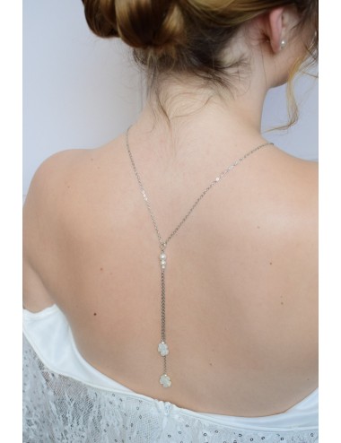 Collier de dos champêtre Eglantine pour robe dos nu