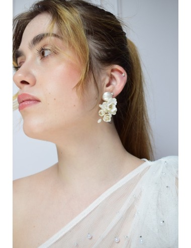 Boucles d'oreilles Vanina pour la mariée sur le thème champêtre