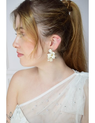 Boucles d'oreilles Vanina pour la mariée sur le thème champêtre