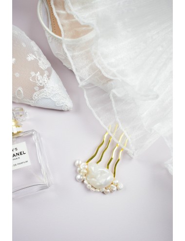 Peigne à cheveux pour la mariée modèle Lagune thème marin