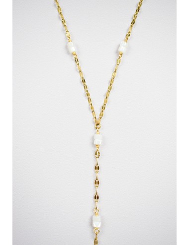 Collier de mariage Séverine au style minimaliste en nacre