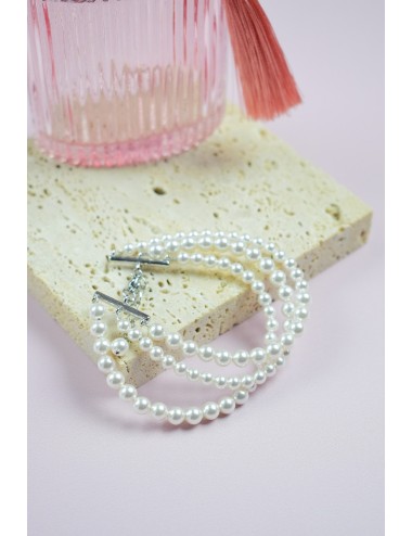 Bracelet de mariée Alice manchette de perles