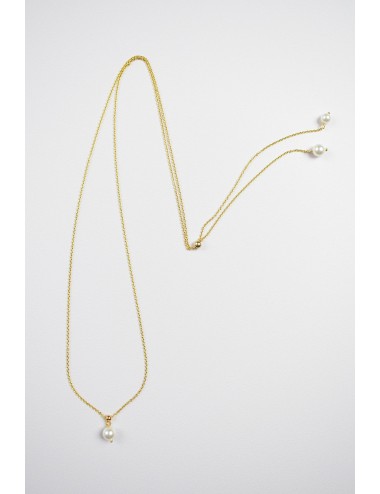 Collier de dos très fin pour la mariée en robe dos nu Pauline