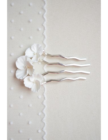 Peigne à cheveux pour la mariée modèle Inès - bijoux mariage