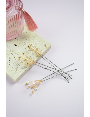 3 pics à cheveux Era pour le chignon de la mariée