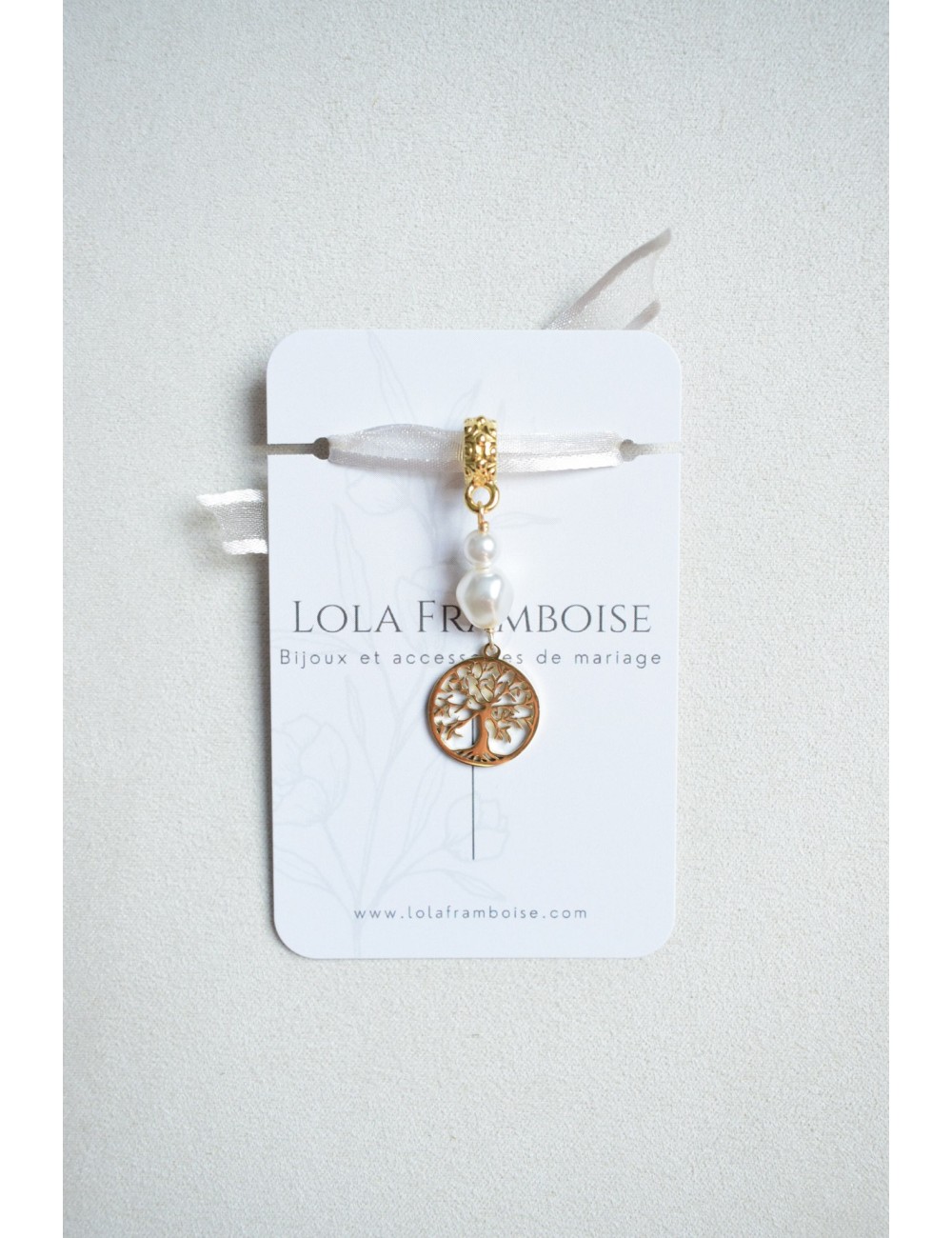 Bijou de bouquet de mariage Arbre de vie