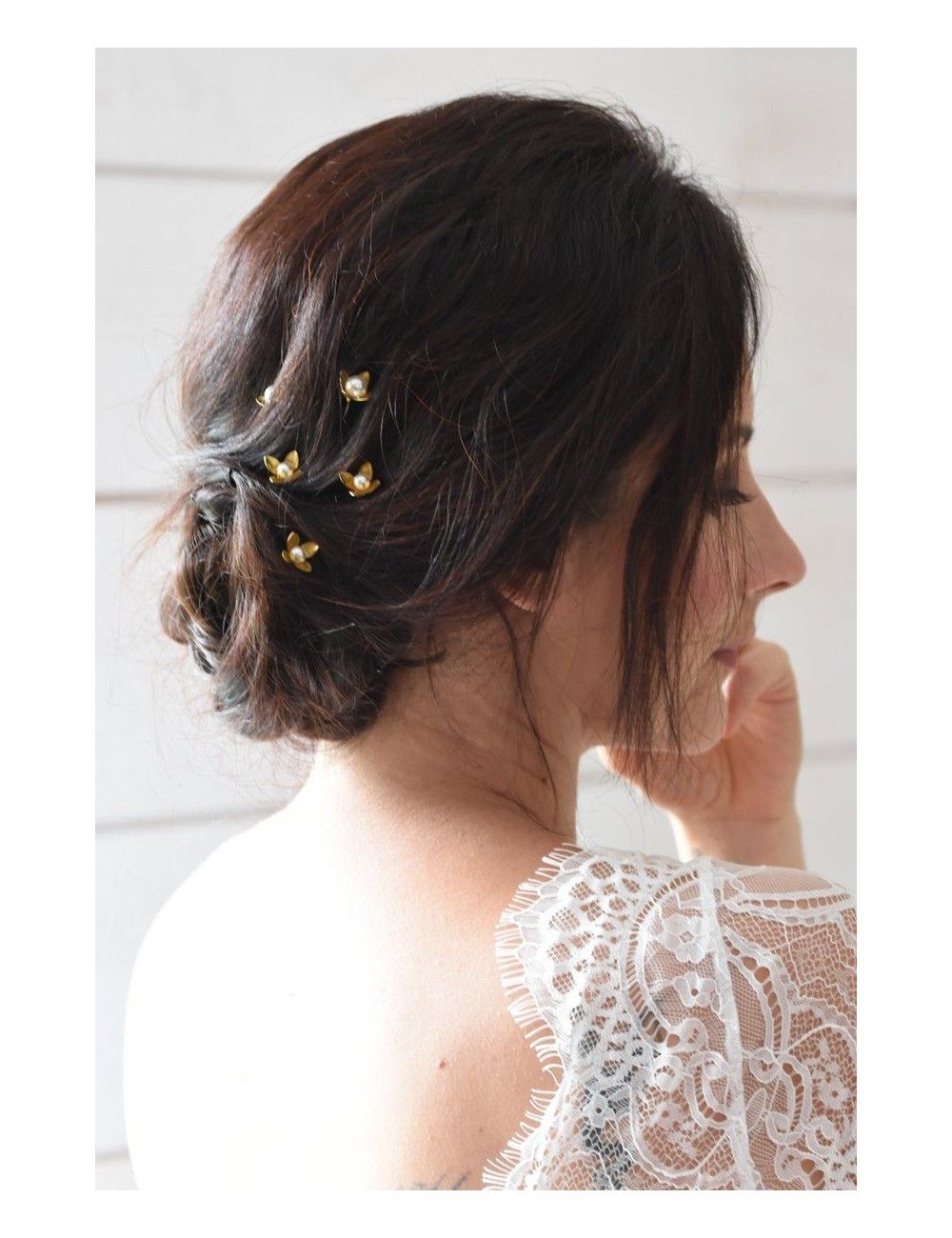 5 pics à cheveux pour le chignon de la mariée