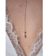 Pendentif de dos Rosée à fixer sur votre collier de mariée