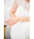 Bracelet  mariage classique avec perles, Simpliste