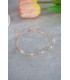Bracelet de mariée fine chainette et perles en cristal swarovski