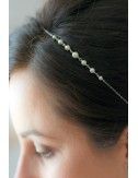 Headband de mariage classique Esmée avec perles