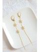 Longues boucles d'oreilles Charade