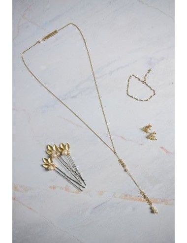 Bijoux mariage - Trio de pics à cheveux bohème champêtre.