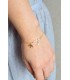idée cadeau pour témoin de mariage, bracelet avec perles et initiale