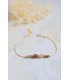 bracelet pierre de naissance du mois d'octobre en perles de tourmaline