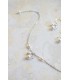 bracelet de mariée avec perles grappe