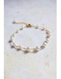 Bracelet fin pour la mariée en perles, modèle Zoe