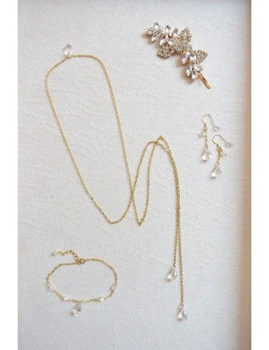 Bracelet de mariage discret en cristal