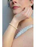 Bracelet pour la mariée modèle Blush, perles tendance pour 2025