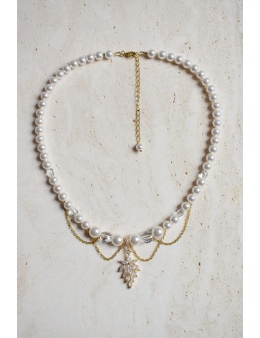 Collier mariage Romy glamour avec perles