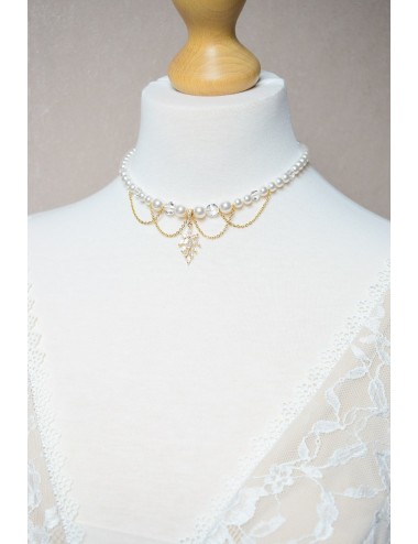 Collier mariage Romy glamour avec perles